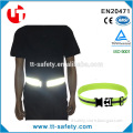 high visibility reflective adjustable lightweight elastic waist safety belt for harness running cycling walking